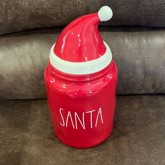 New Rae Dunn Christmas Santa canister